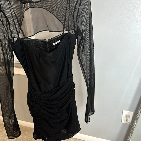 House of CB cecilia mini mesh cut out black dress - Picture 4 of 10